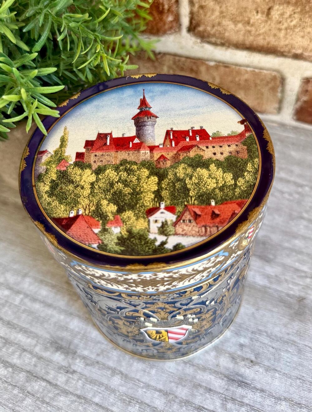 Vintage E Otto Schmidt Nürnberger Lebkuchen Tin | Nuremberg Germany